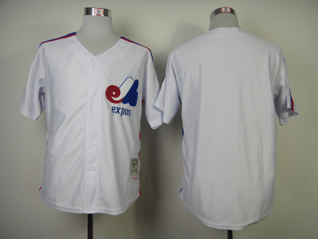 Men Montreal Expos Blank White MLB Jerseys->more jerseys->MLB Jersey